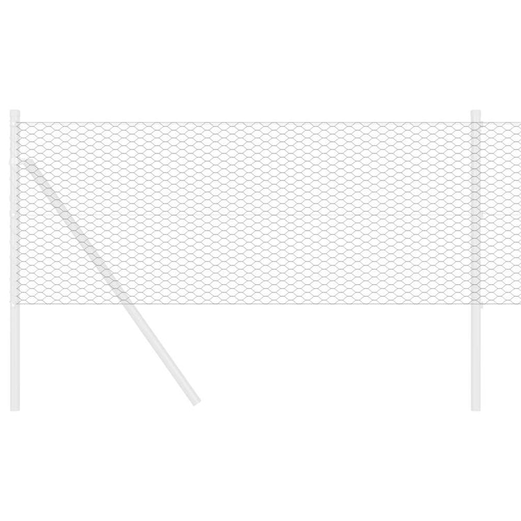 Vidaxx Sechseckzaun grau 0,6 x 50 m PVC