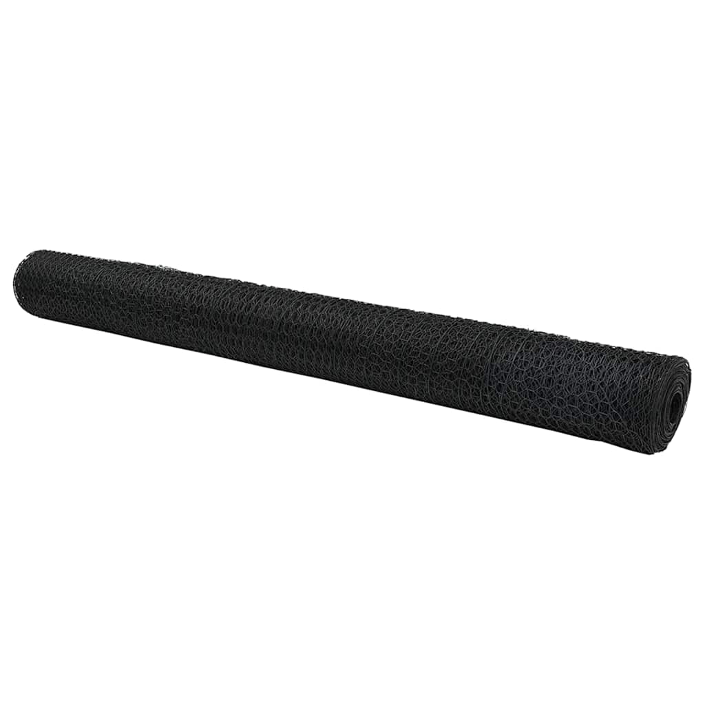 VidaXL Sechseckzaun grau 1,2 x 50 m PVC