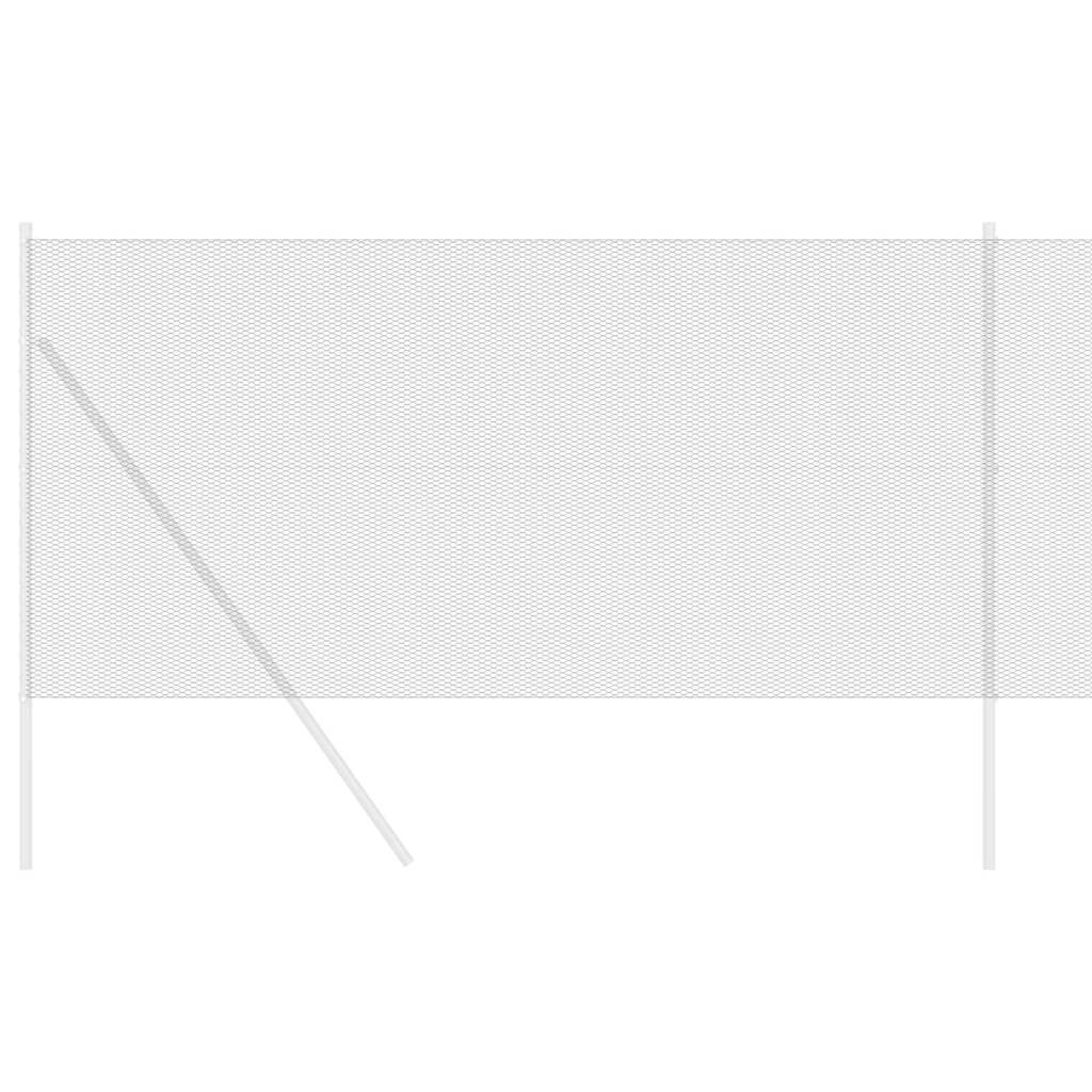 VidaXL Sechseckzaun grau 1,4 x 50 m PVC