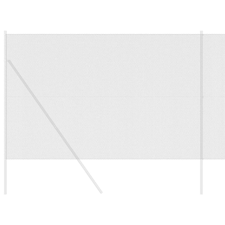 VidaXL Sechseckzaun grau 1,5 x 50 m PVC