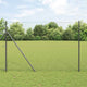 VidaXL Sechseckzaun grau 1,6 x 50 m PVC