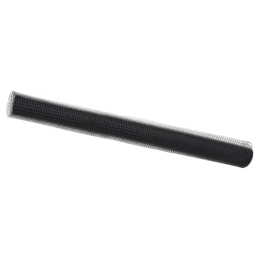 VidaXL Sechseckzaun grau 1,6 x 50 m PVC