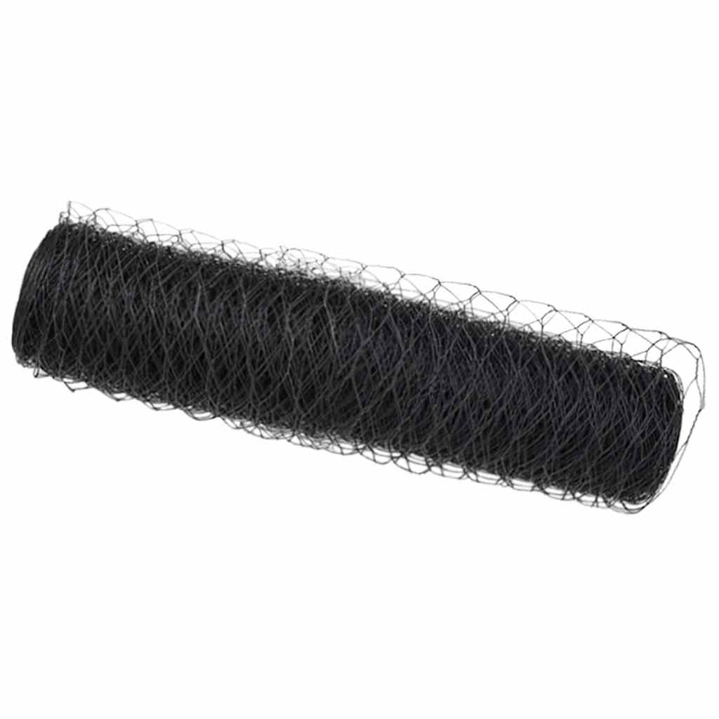 VidaXL Sechseckzaun grau 0,5 x 100 m PVC