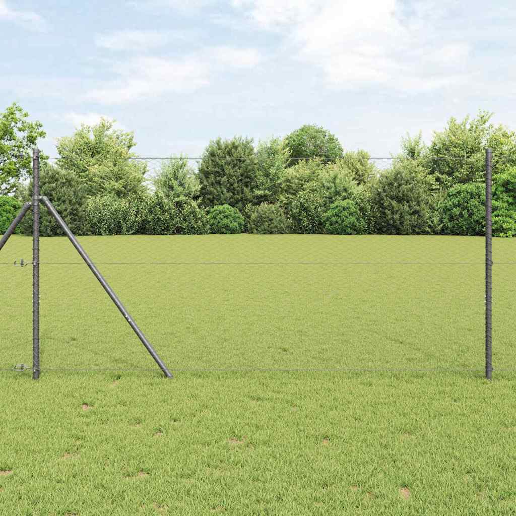 VidaXL Sechseckzaun Grau 1 x 100 m PVC