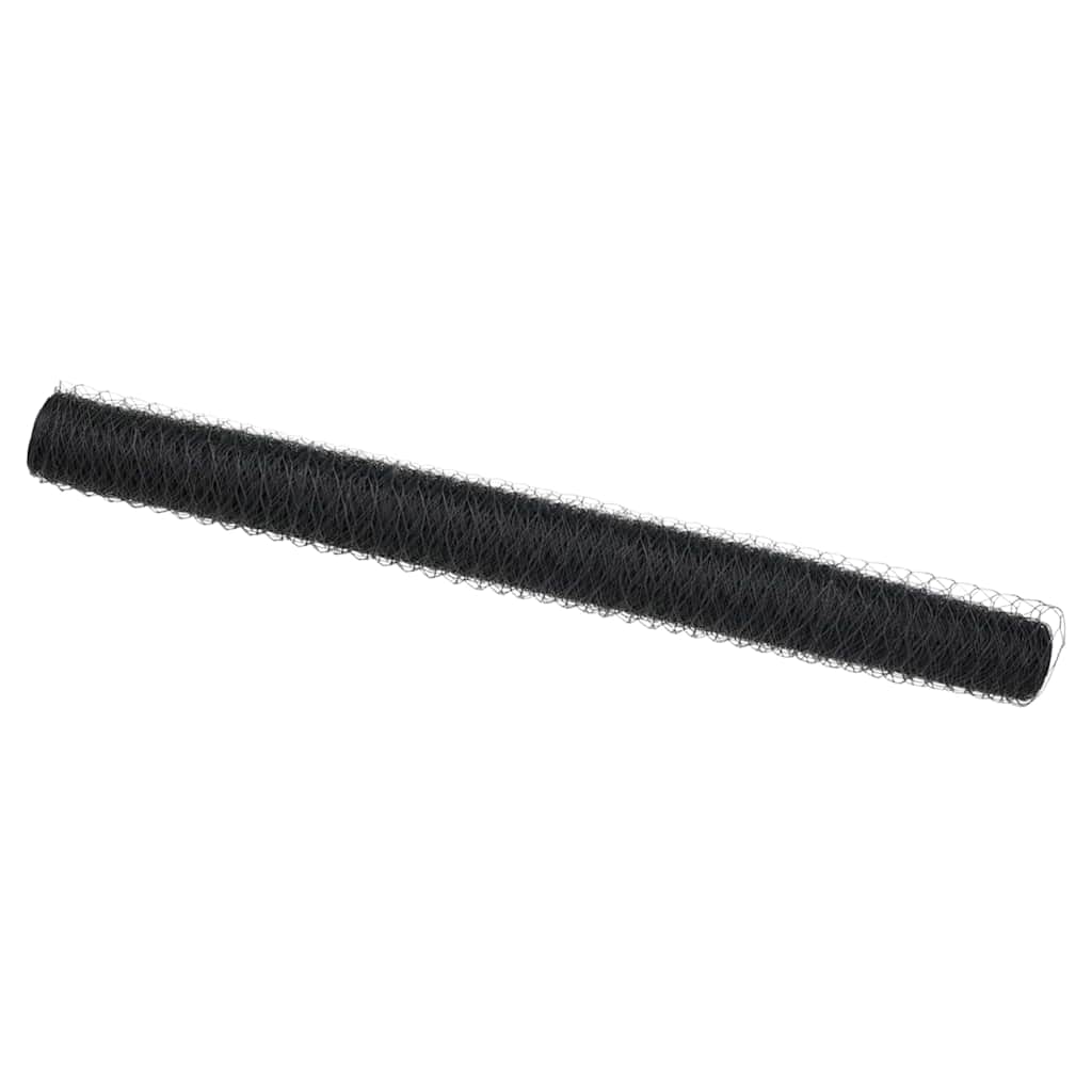 VidaXL Sechseckzaun grau 1,5 x 100 m PVC