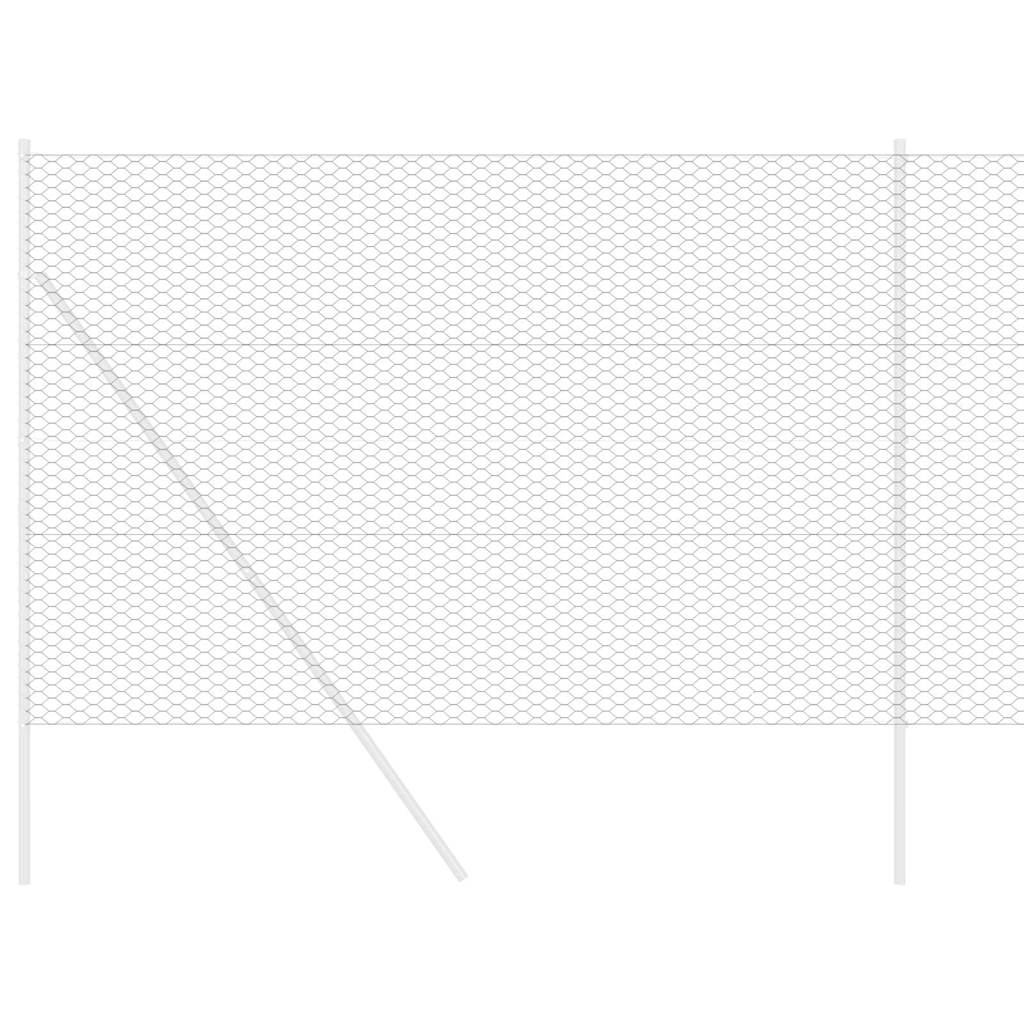 VidaXL Sechseckzaun grau 1,5 x 100 m PVC