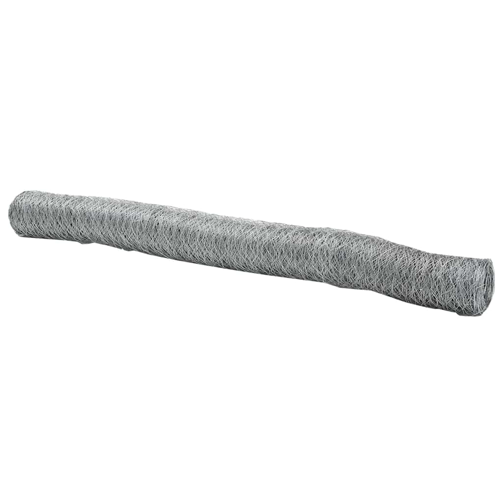 Vidaxl Sechseckzaun Silber 1,2 x 100 m verzinkter Stahl