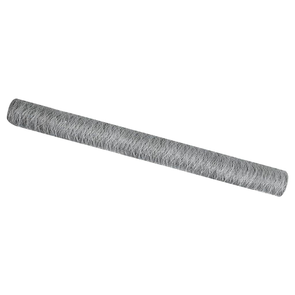 Vidaxl Sechseckzaun Silber 1,5 x 100 m verzinkter Stahl