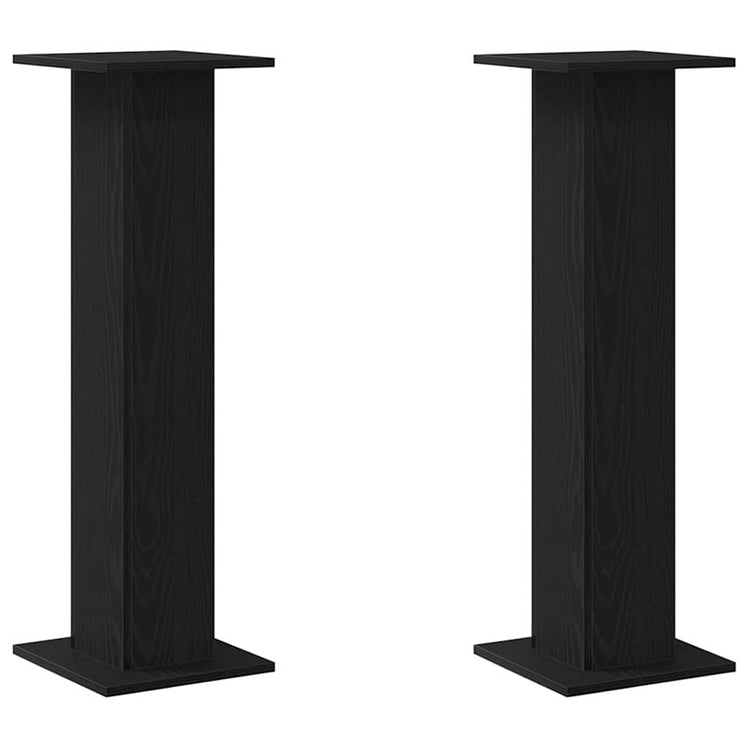 Vidaxx Pflanzenständer 2 Stück schwarze Eiche 30 x 30 x 95 cm Holzwerkstoff