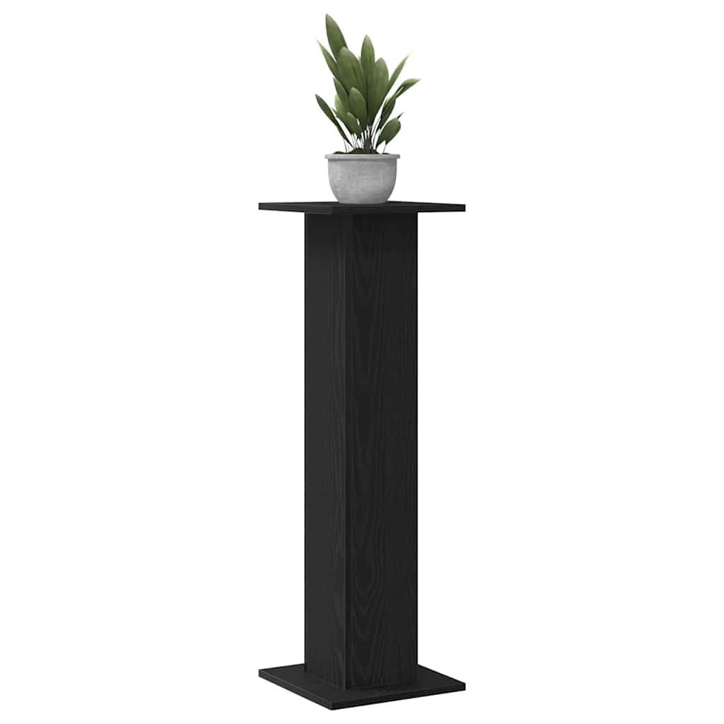 Vidaxx Pflanzenständer 2 Stück schwarze Eiche 30 x 30 x 95 cm Holzwerkstoff