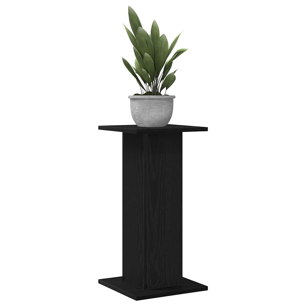 Vidaxxl Pflanzenständer 2 Stück schwarze Eiche 30 x 30 x 60 cm Holzwerkstoff