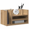 Vidaxx Schreibtisch-Organizer aus schwarzer Eiche, 44,5 x 24 x 25 cm, fertiges Holz