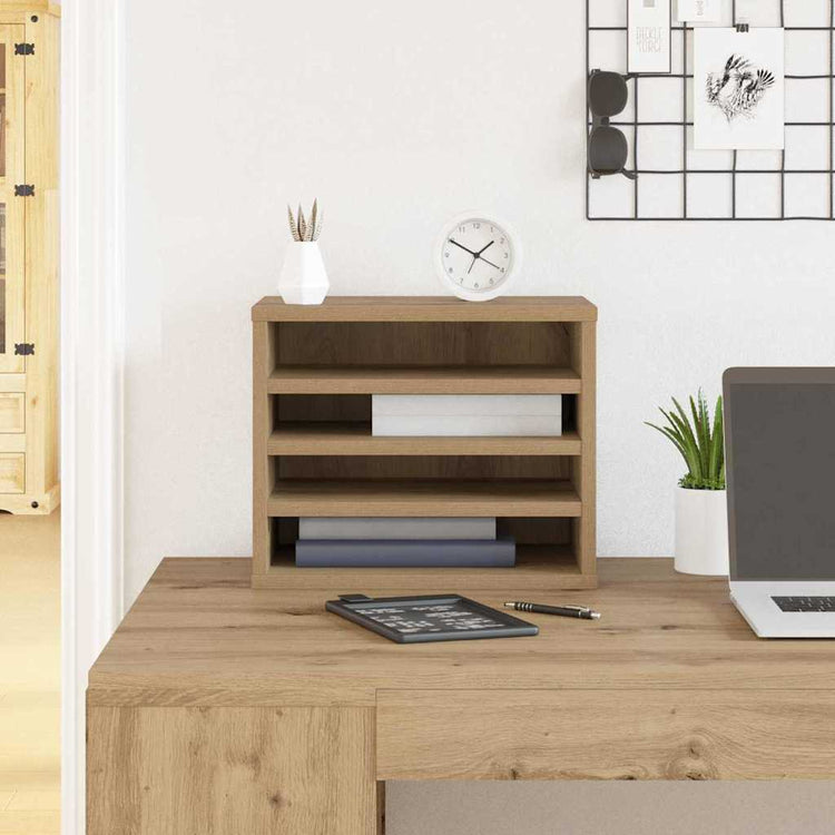 Vidaxx Schreibtisch-Organizer Artisan Oak 36 x 26 x 29,5 cm verarbeitetes Holz