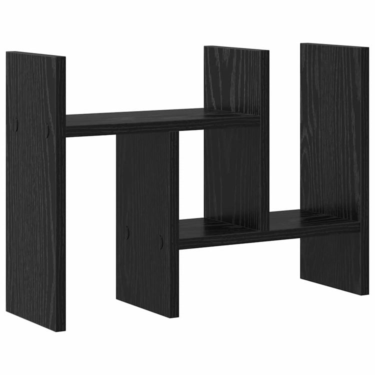 Vidaxxl Schreibtisch-Organizer aus schwarzer Eiche, 34,5 x 15,5 x 35,5 cm, Holzwerkstoff