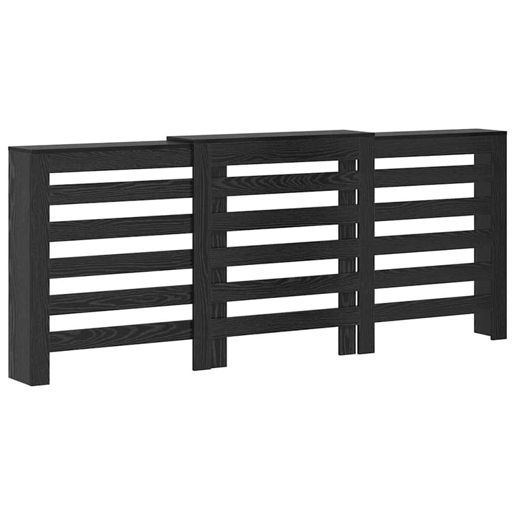 Vidaxxl Heizkörperabdeckung schwarze Eiche 205 x 21,5 x 83,5 cm Holzwerkstoff
