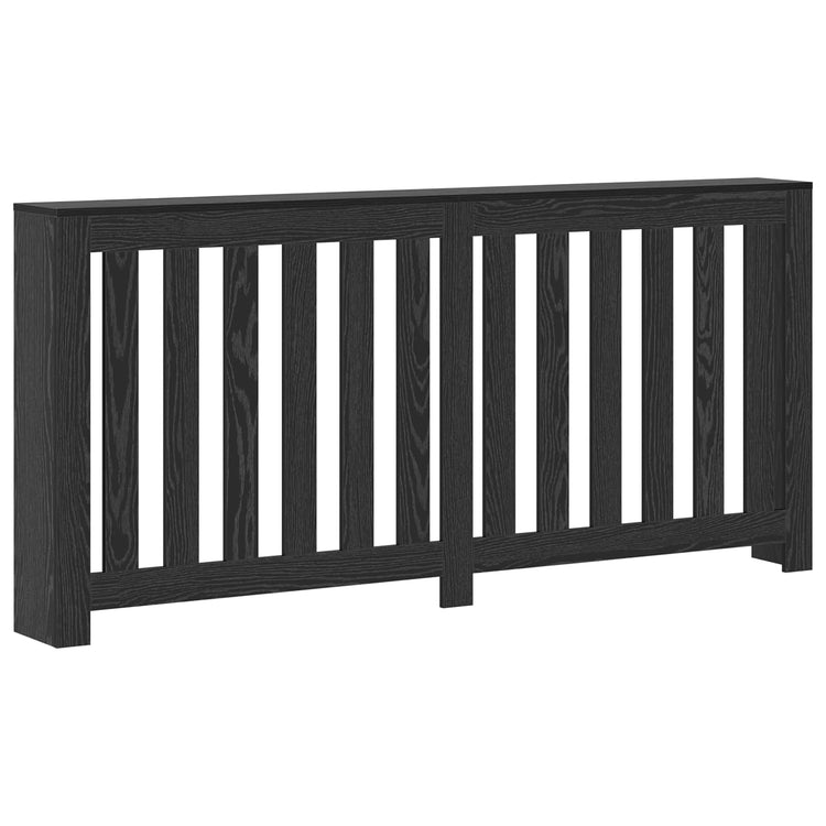 Vidaxxl Heizkörperabdeckung schwarze Eiche 175 x 20 x 82 cm Holzwerkstoff