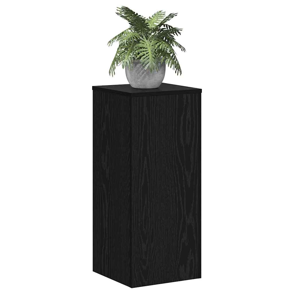 Vidaxx Pflanzenständer 2 Stück schwarze Eiche 30 x 30 x 70 cm Holzwerkstoff
