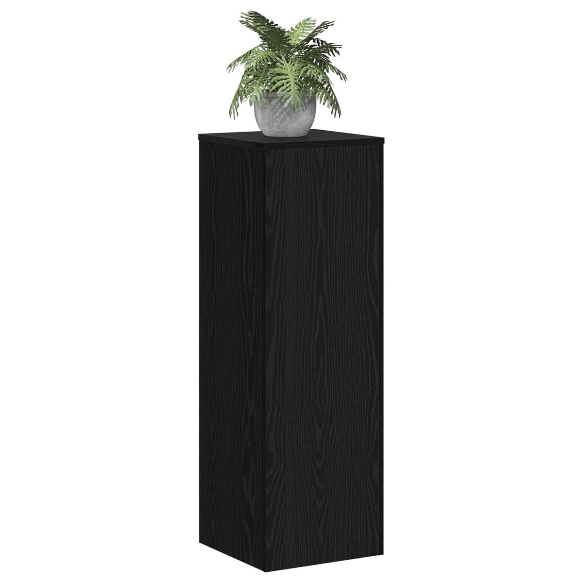 Vidaxx Pflanzenständer Eiche schwarz 33 x 33 x 100 cm verarbeitetes Holz