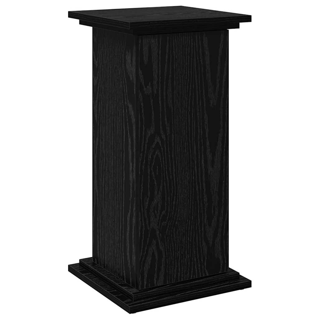 Vidaxxl Präsentationsständer mit Regal, schwarze Eiche, 31 x 30 x 60 cm, Holzwerkstoff