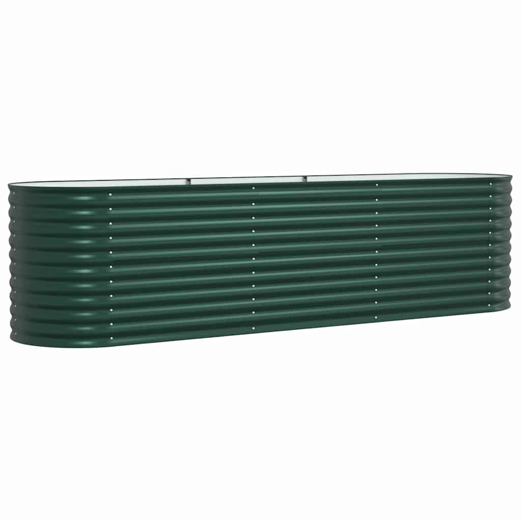 Vidaxx Hochbeet grün 320 x 80 x 81 cm Stahl