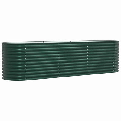 Vidaxx Hochbeet grün 320 x 80 x 81 cm Stahl