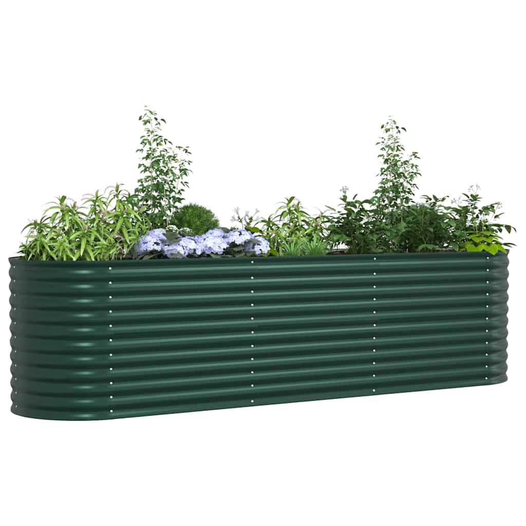 Vidaxx Hochbeet grün 320 x 80 x 81 cm Stahl