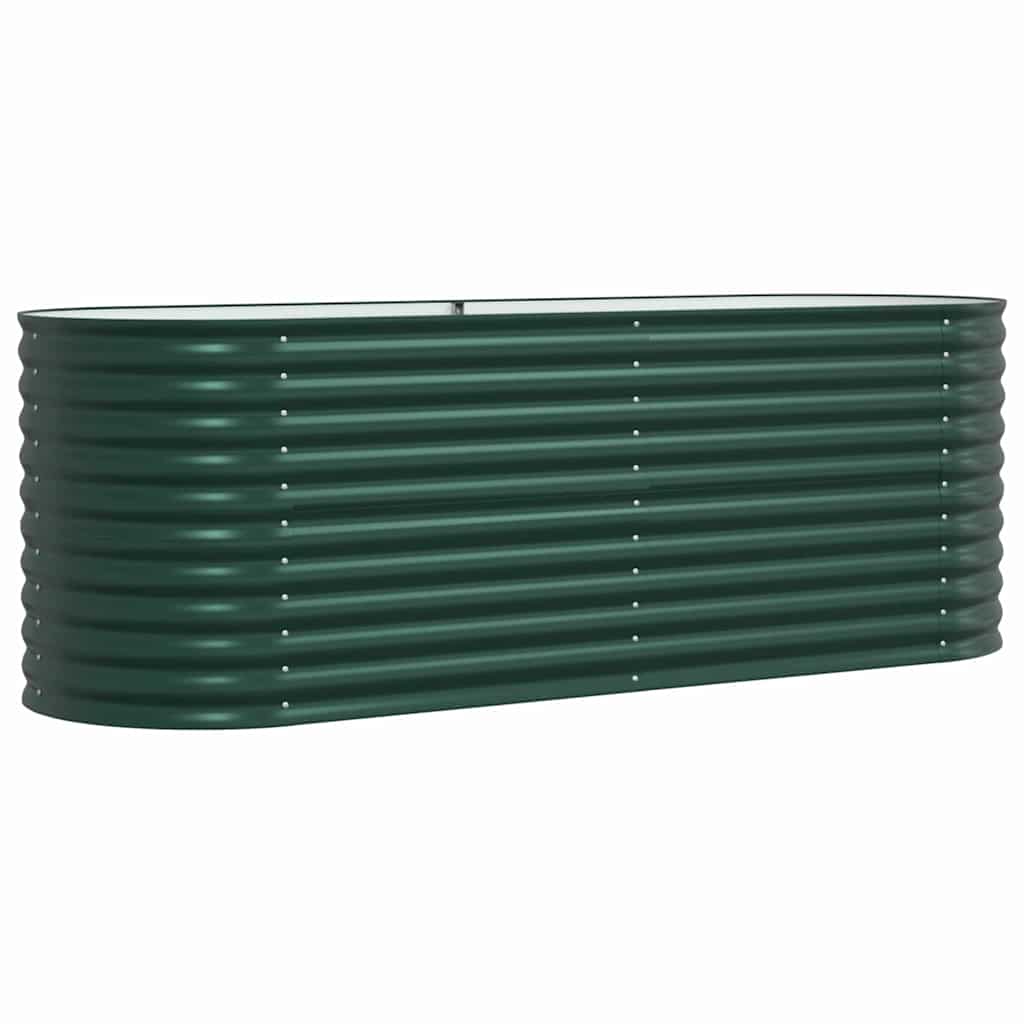 Vidaxx Hochbeet grün 240 x 80 x 81 cm Stahl
