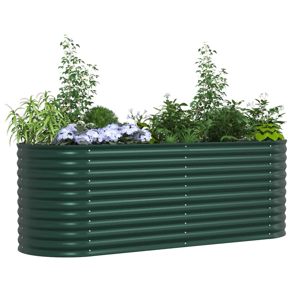 Vidaxx Hochbeet grün 240 x 80 x 81 cm Stahl