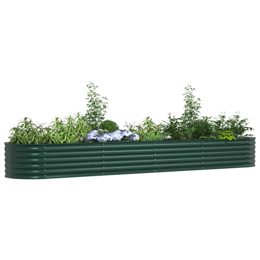 Vidaxx Hochbeet grün 400 x 80 x 44 cm Stahl