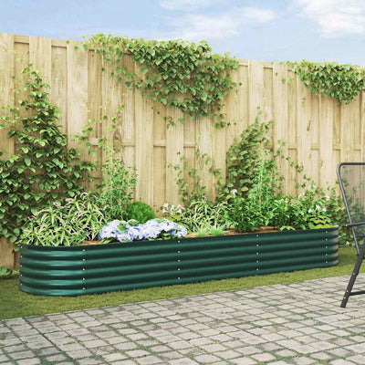Vidaxx Hochbeet grün 320 x 80 x 44 cm Stahl