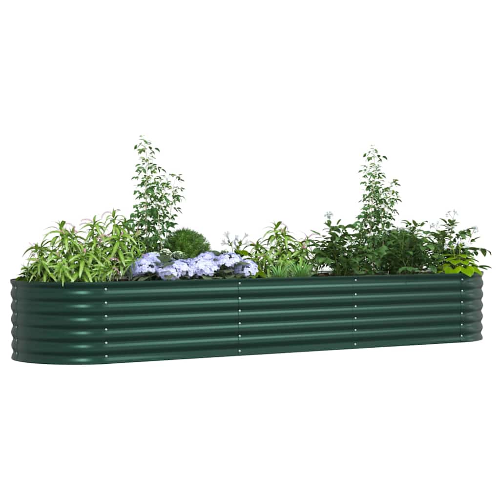 Vidaxx Hochbeet grün 320 x 80 x 44 cm Stahl