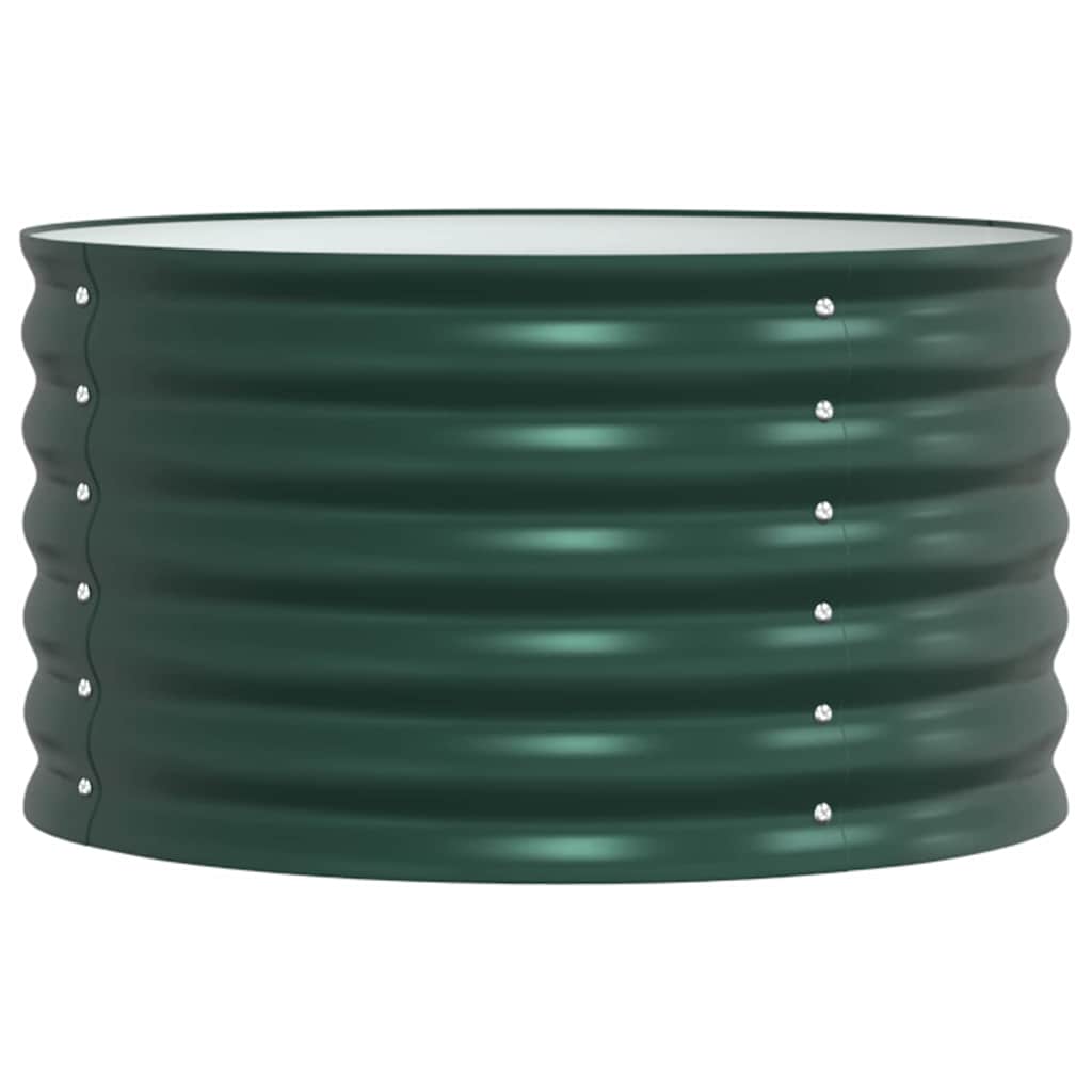 Vidaxx Hochbeet grün 80 x 80 x 44 cm Stahl