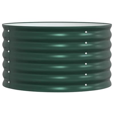 Vidaxx Hochbeet grün 80 x 80 x 44 cm Stahl