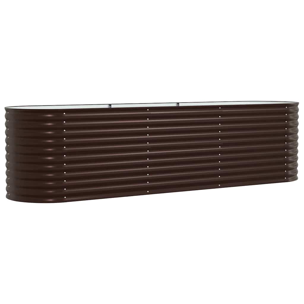 Vidaxx Hochbeet braun 320 x 80 x 81 cm Stahl