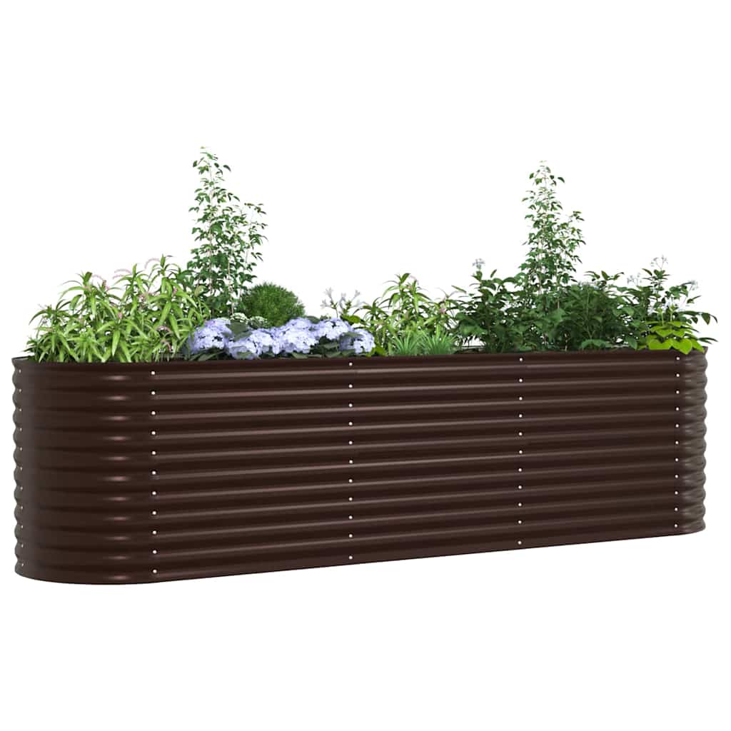 Vidaxx Hochbeet braun 320 x 80 x 81 cm Stahl