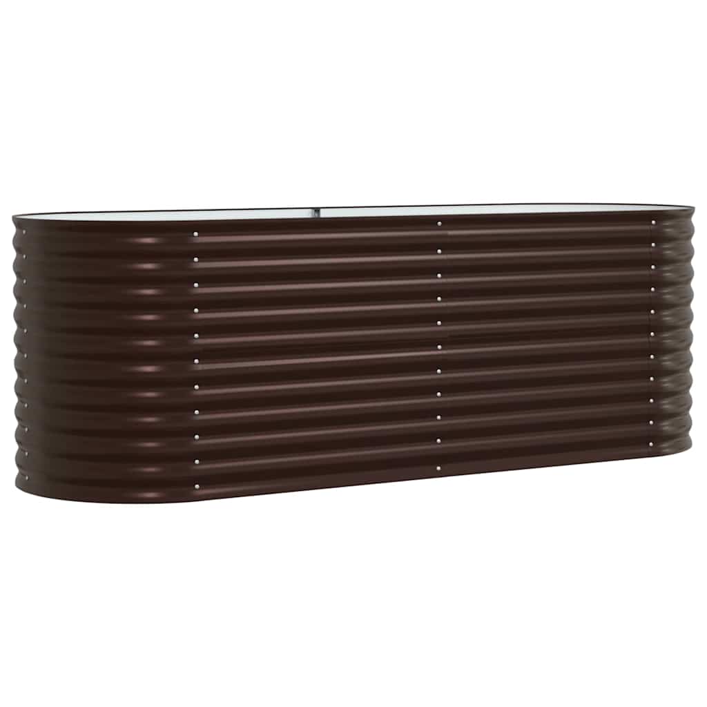 Vidaxx Hochbeet braun 240 x 80 x 81 cm Stahl
