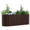 Vidaxx Hochbeet braun 240 x 80 x 81 cm Stahl