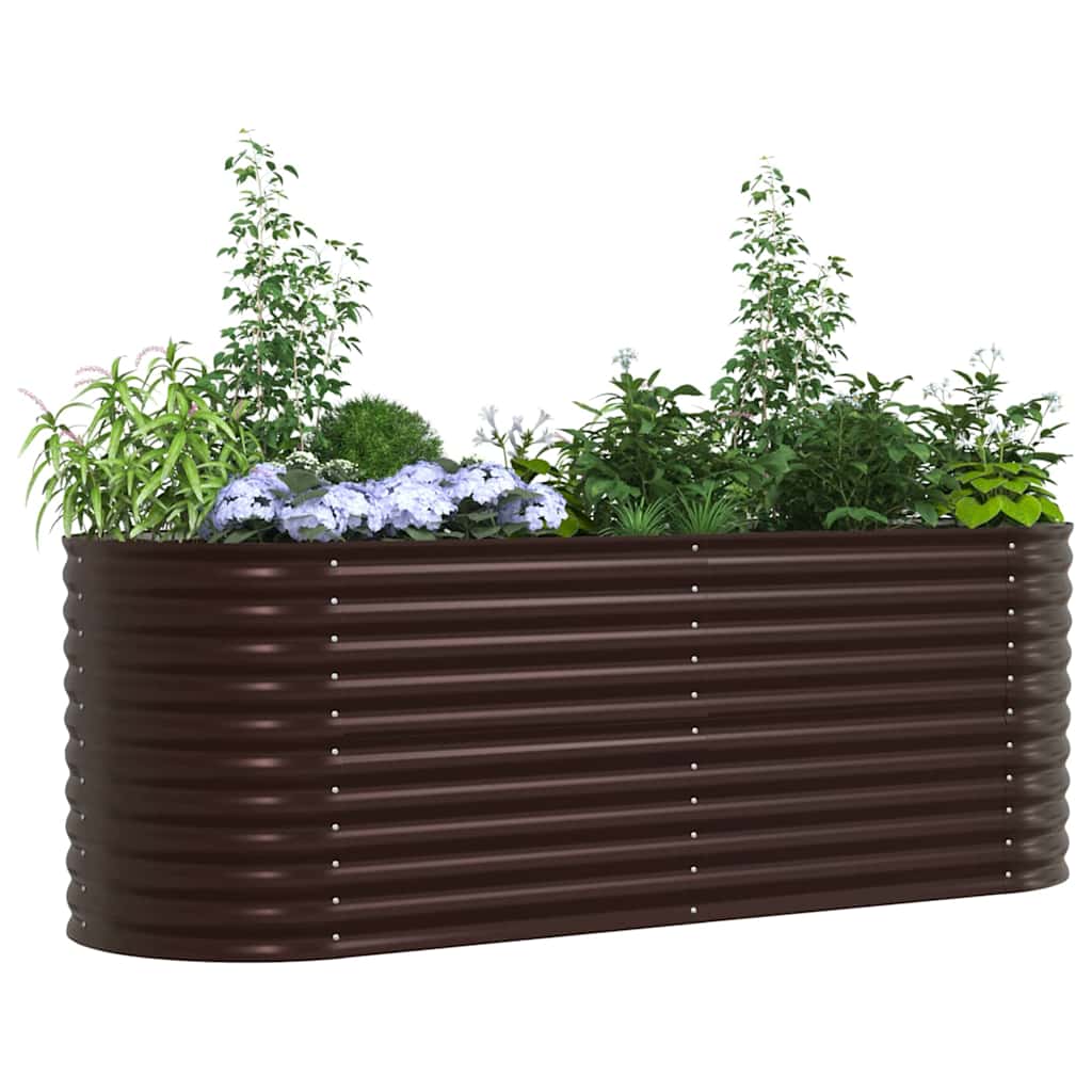 Vidaxx Hochbeet braun 240 x 80 x 81 cm Stahl