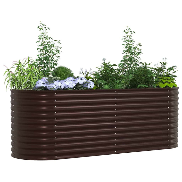 Vidaxx Hochbeet braun 240 x 80 x 81 cm Stahl