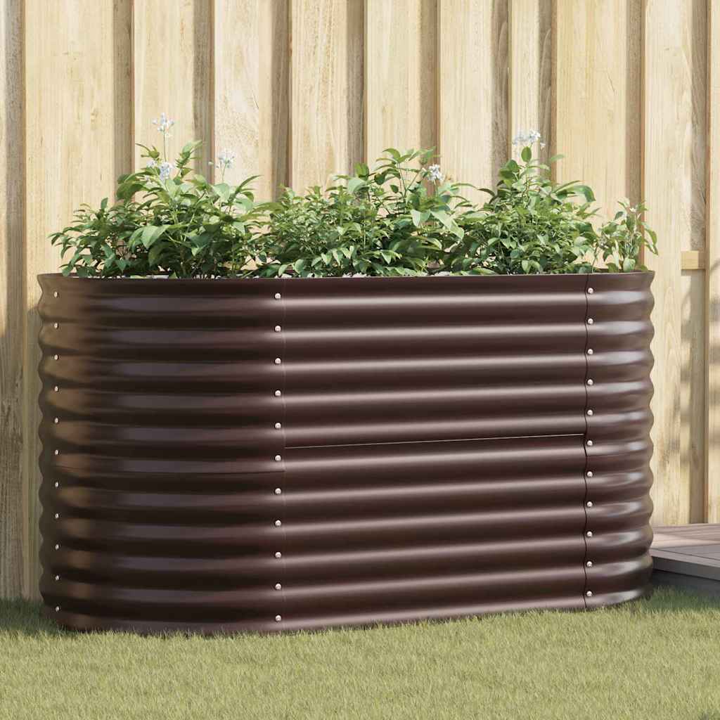 Vidaxx Hochbeet braun 160 x 80 x 81 cm Stahl