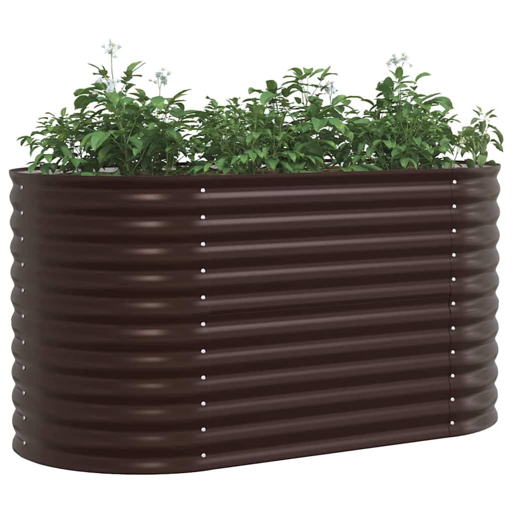 Vidaxx Hochbeet braun 160 x 80 x 81 cm Stahl