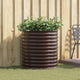 Vidaxx Hochbeet braun 80 x 80 x 81 cm Stahl