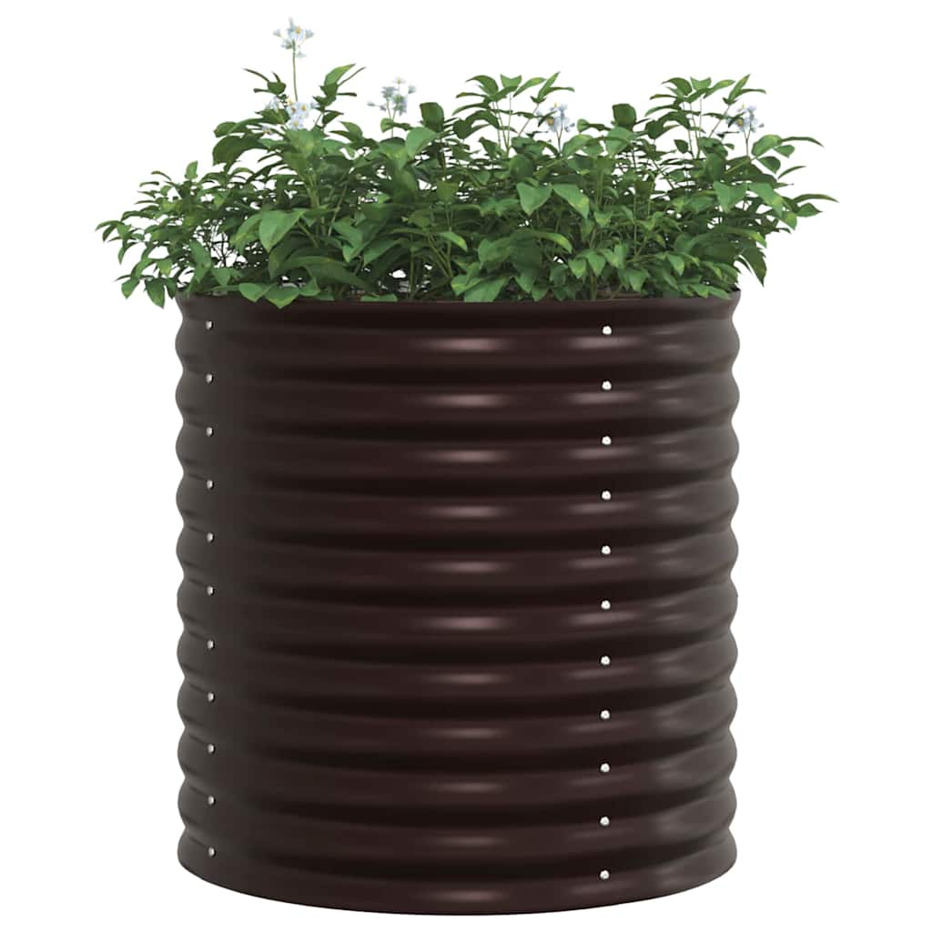 Vidaxx Hochbeet braun 80 x 80 x 81 cm Stahl