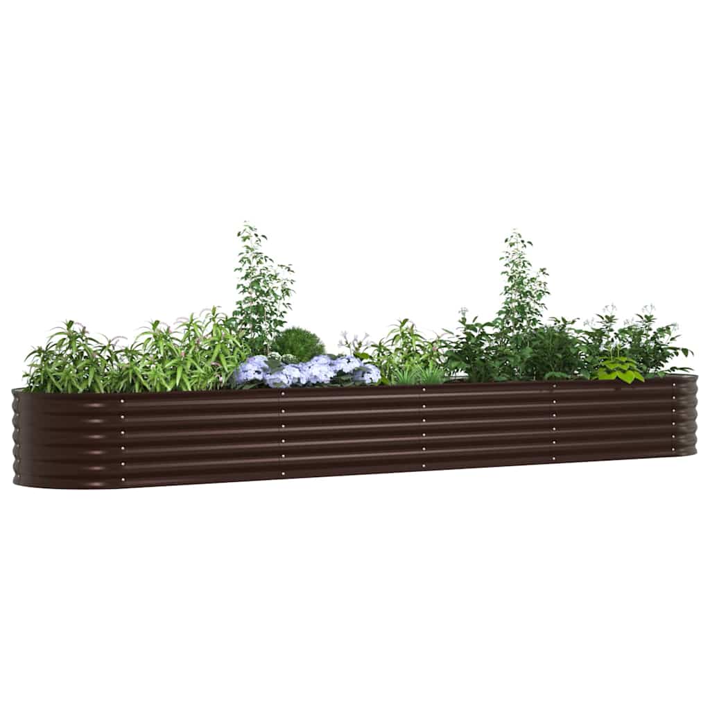 Vidaxx Hochbeet braun 400 x 80 x 44 cm Stahl
