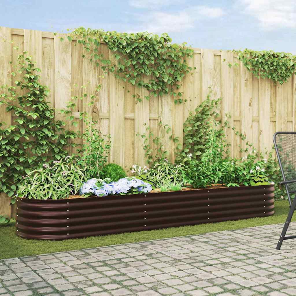 Vidaxx Hochbeet braun 320 x 80 x 44 cm Stahl