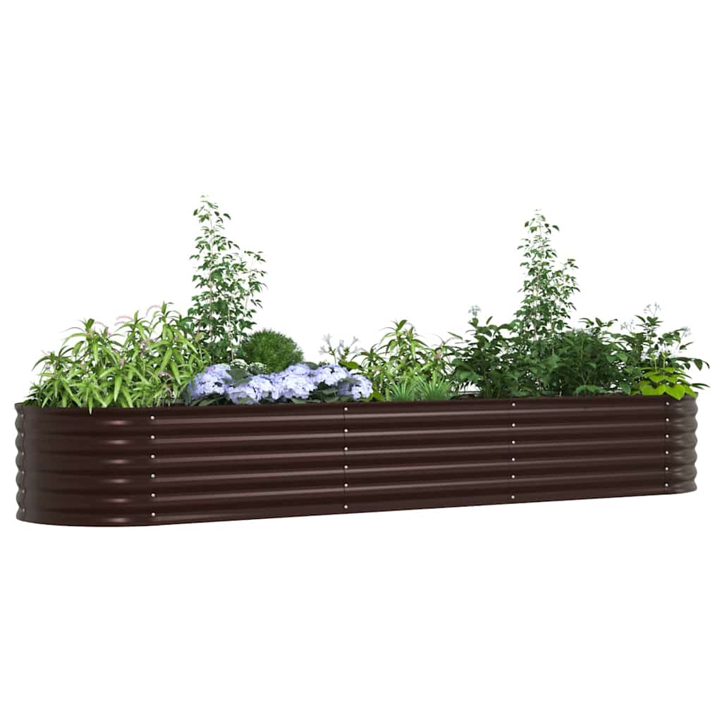 Vidaxx Hochbeet braun 320 x 80 x 44 cm Stahl