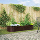 Vidaxx Hochbeet braun 240 x 80 x 44 cm Stahl