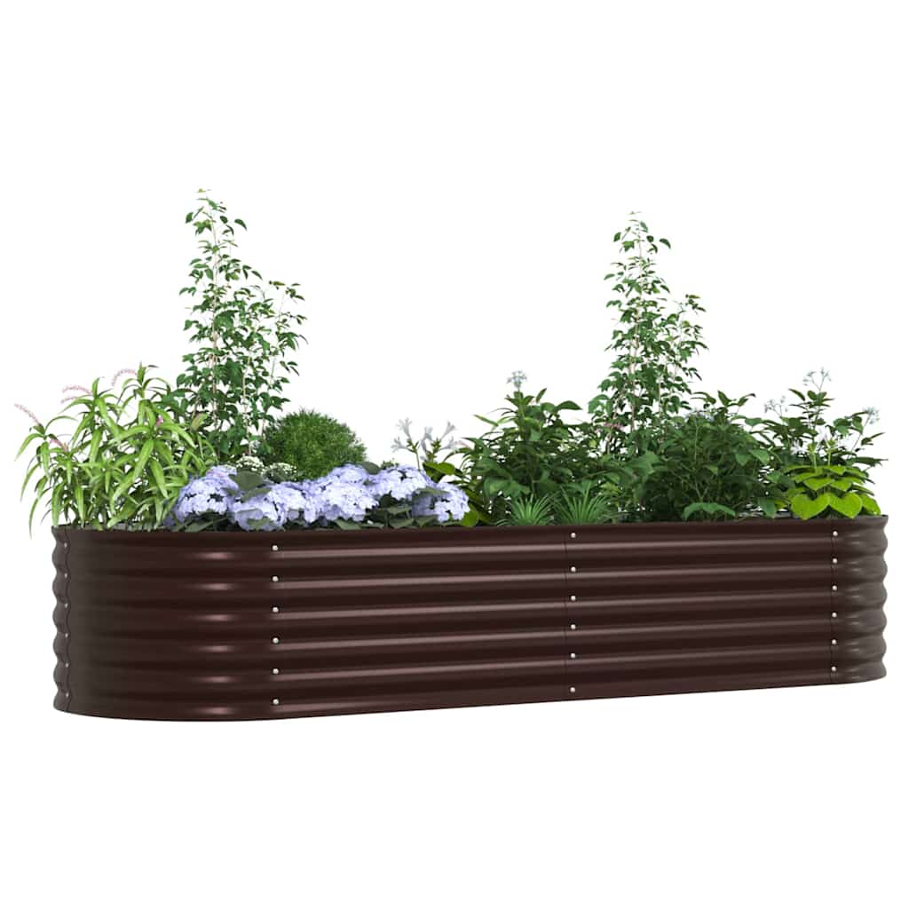 Vidaxx Hochbeet braun 240 x 80 x 44 cm Stahl