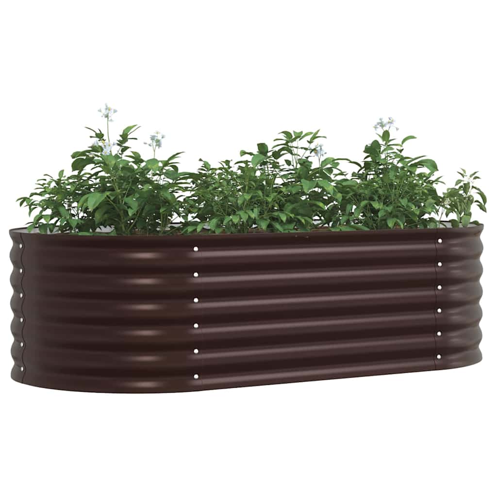 Vidaxx Hochbeet braun 160 x 80 x 44 cm Stahl