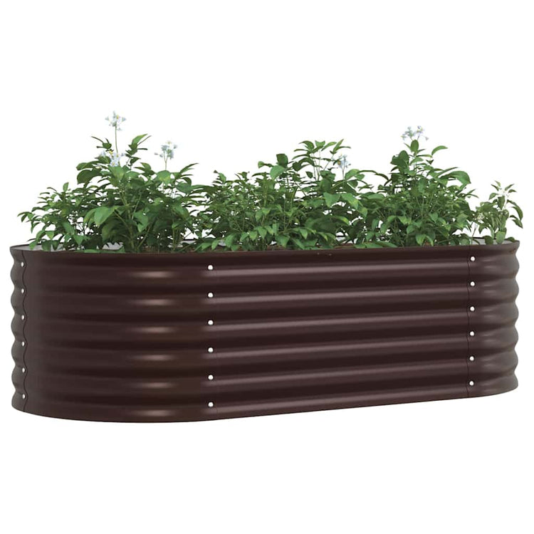 Vidaxx Hochbeet braun 160 x 80 x 44 cm Stahl